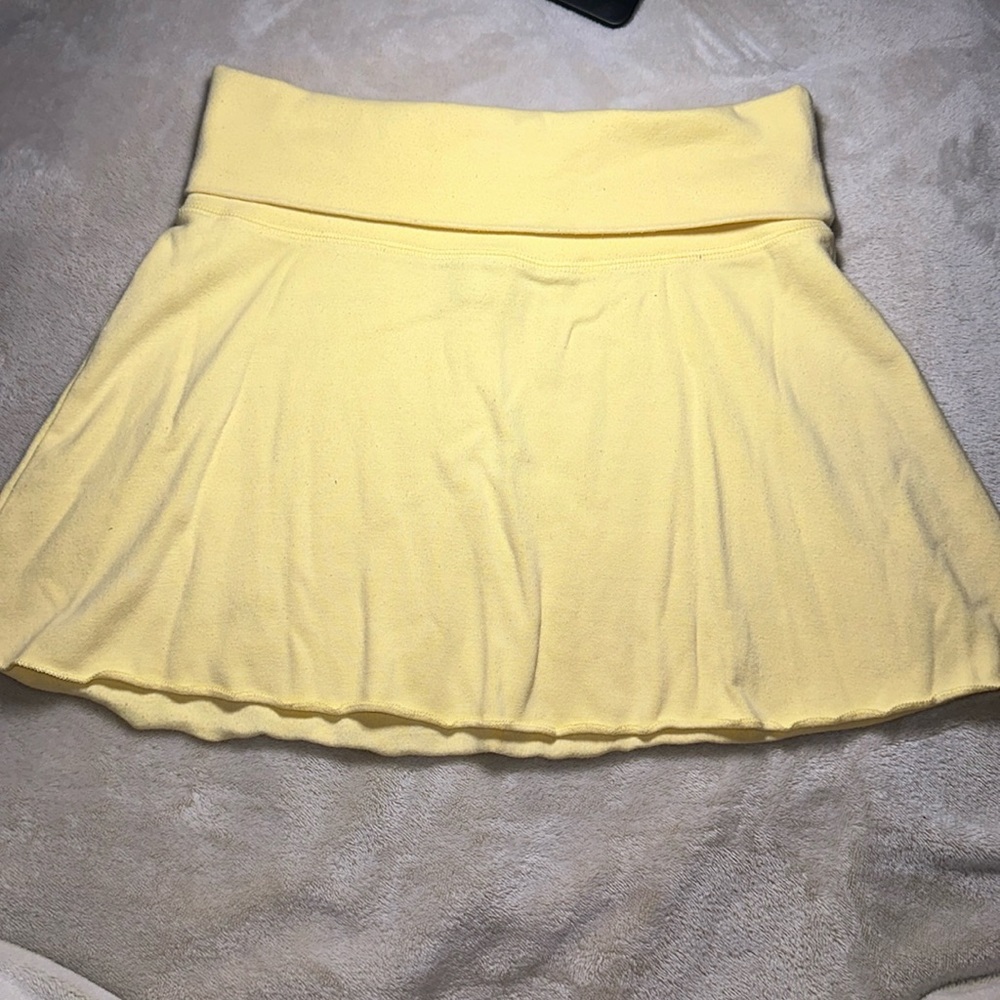 Lucy Love Yellow Mini Skirt Size Medium